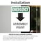 Signmission Assembly Point (Down Arrow) With Symbol, 7 in W x Rectangle, Vinyl Decal OS-2PACK-EM-D-710-V-10429 - alternate 6
